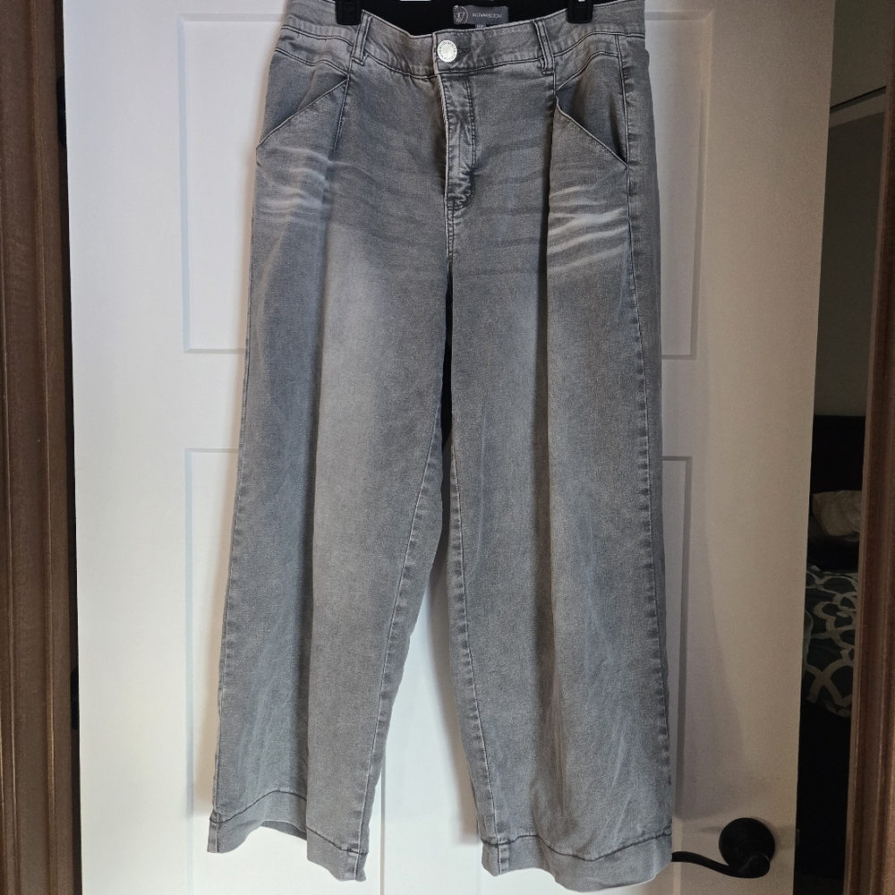 Wit And Wisdom Gray Wide-Leg Jeans